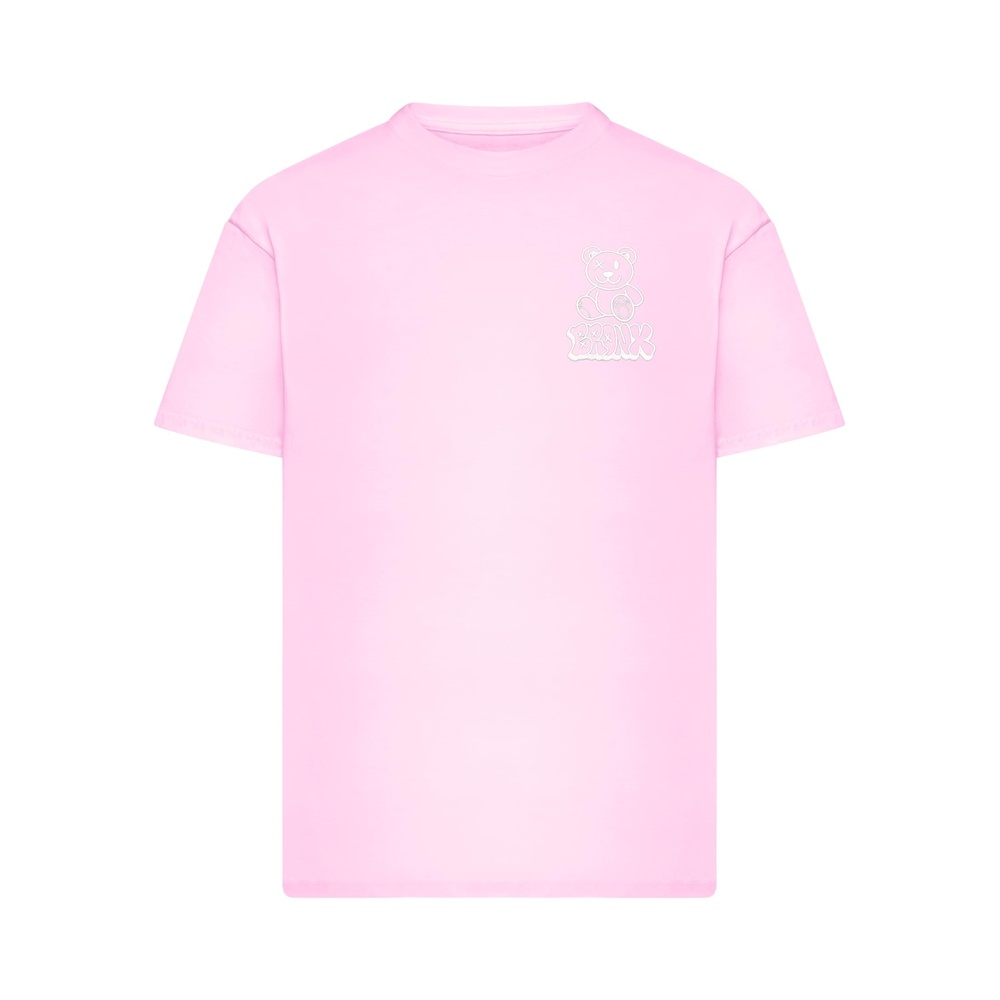 Mister Tee - The Bear Of The Hood EMB Tshirt Homme - Rose